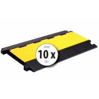 10x Pronomic Protector 5-90L V2 canalina passacavi a 5 corsie con Locking