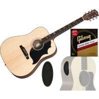 Gibson G-Bird Natural Westerngitarre Port Cover + Saiten Set