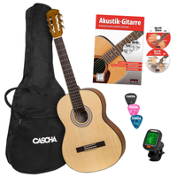 Cascha Student Series 4/4 Konzertgitarre Bundle  - Retoure (Zustand: sehr gut)