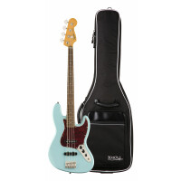 Squier Classic Vibe '60s Jazz Bass LRL Daphne Blue Gigbag Set