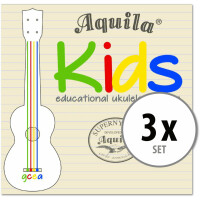 Aquila 138U Kids Multi Color Ukulele Saiten 3x Set