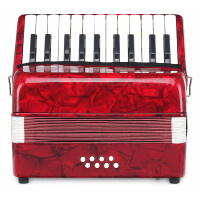 Classic Cantabile Secondo kinderaccordeon 8 bassen rood