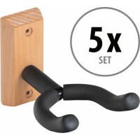 Classic Cantabile Support pour guitare murale en bois 5 pièces