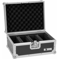 Roadinger Flightcase EC-4AC 4x AKKU Flat Light