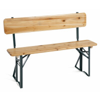 Stagecaptain BBB-119 Hirschgarten Bierzeltbank mit Lehne 119 cm Natur - Retoure (Zustand: gut)