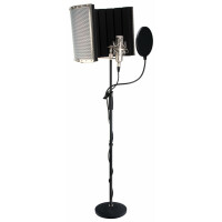 Pronomic CM-100S Studio micrófono de membrana grande incl. soporte, popscreen, micscreen y cable