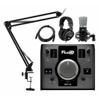 Fluid Audio SRI-2 2.0 Audiointerface Podcast Set