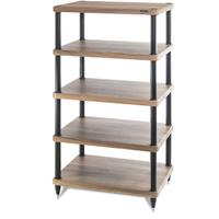 Solidsteel S3-5 HiFi Audio Rack Walnut
