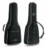 Rocktile Klassik-Gitarrentasche 1/2 - gepolstert mit Rucksackgarnitur Schwarz