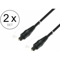 Adam Hall 3 STAR DTOS 4M 0100 TOSLink Kabel 1m 2x Set