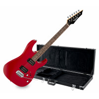 Shaman Element Series HX-100 RD Guitarra eléctrica de rojo satinado con estuche