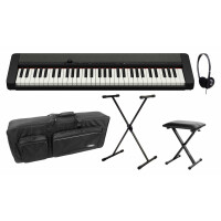 Casio CT-S1BK Casiotone Keyboard Schwarz Deluxe Set