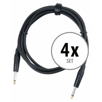 Pronomic Stage BOXJ1-2.5 cables para altavoces clavija jack 2,5 m set 4x