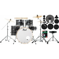 Pearl Export EXX725BR/C778 Drumkit Graphite Silver Twist Beginner Set