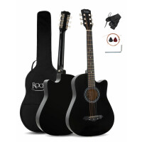 Rocktile WSD-5C-BK Slim Line Acoustic Guitar Set Black