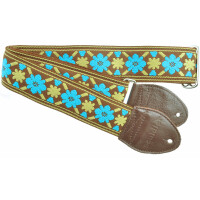 Souldier Tulip Turquoise / Gold Gitarrengurt - 1A Showroom Modell (Zustand: wie neu, in OVP)