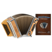 Alpenklang Pro Alpline 34 Eco Harmonika G-C-F-B MB Set inkl. Michlbauer Schule