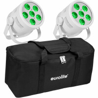 Eurolite LED Silent Par 6 QCL Floor ws + Bag Set