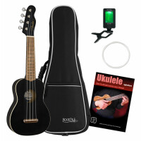 Fender Venice Sopran Ukulele Black Set