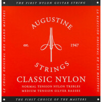 Augustine guitar string set Medium Tension red