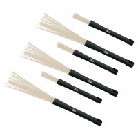 3 Paar SET XDrum NJB3 Jazzbesen Nylon-Brushes