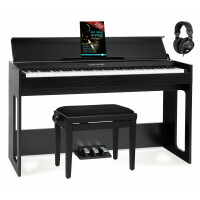 Classic Cantabile DP-S1 SM E-Piano Schwarz matt Set