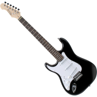 Rocktile Pro ST3-BK/RW-L Linkshänder (Lefty) E-Gitarre Black  - Retoure (Verpackungsschaden)