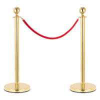 Stagecaptain PLS-150 Deluxe 2.1-150G Absperrständer Personenleitsystem 1,5m gold  - Retoure (Zustand: gut)