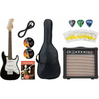 Squier Mini Stratocaster V2 LRL Black Starter Set