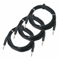 Pronomic Stage INSTS-6 cable de clavija jack 6 m estéreo, set de 3x