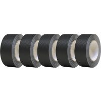 Gerband 246 Gaffa Tape Gewebeklebeband 48mm x 50m Schwarz 5x Set