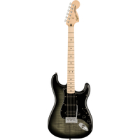 Squier Affinity Stratocaster FMT HSS Black Burst - modèle d’exposition 1A (état : comme neuf, dans son emballage d’origine)