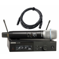 Shure SLXD24E/Beta87A S50 Handfunk Set inkl. XLR-Kabel