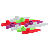 Classic Cantabile FUN Kazoo 10er Pack, Kunststoff, verschiedene Farben