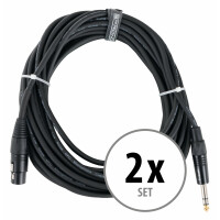 Pronomic Stage JSXF-10 XLR/Stereoklinke-Kabel 10m 2x Set