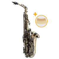 Classic Cantabile AS-450 antique yellow saxophone alto en Mib set