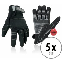 Stagecaptain RGL-5F Rigger guantes de trabajo talla L 5x Set