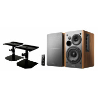 Edifier Studio R1280DB 2.0 Lautsprechersystem Wood Stativ Set