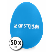 50x Kirstein ES-10B Egg Shaker blau Medium Set