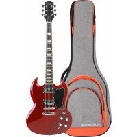 Rocktile Pro S-Red E-Gitarre Heritage Cherry Gigbag Set