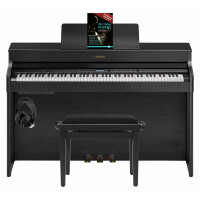 Roland HP702-CH Digitalpiano Schwarz matt Set