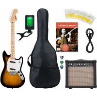 Squier Sonic Mustang 2-Color Sunburst Starter Set