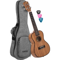 Cascha Premium Konzert Mahagoni Ukulele Set