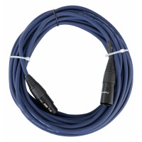 Pronomic Stage DMX3-10 DMX-kabel 10m blauw met gouden contacten