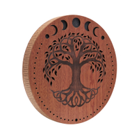 Meinl RDS12MTOL Sonic Energy 12" Rain Disk Son De Ruisseau Avec Gravure Des Phases Lunaires Et De L'Arbre De Vie