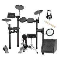 Yamaha DTX452K Compact E-Drum Set inkl. Verstärker, Kopfhörer, Drumhocker & Sticks