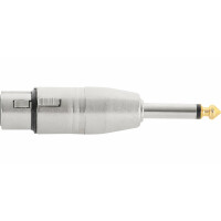 Pronomic AD-JMXF adaptateur mono jack 6,3mm mâle/ XLR femelle