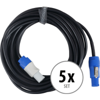 Pronomic Power Twist 10 Stromkabel 10m 5x Set