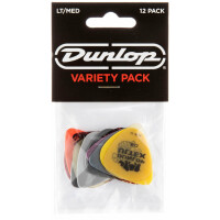 Dunlop PVP 101 Variety Picks LT/MED 12er Pack