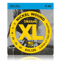 D'Addario EXL125 Super Light Top/Regular Bottom